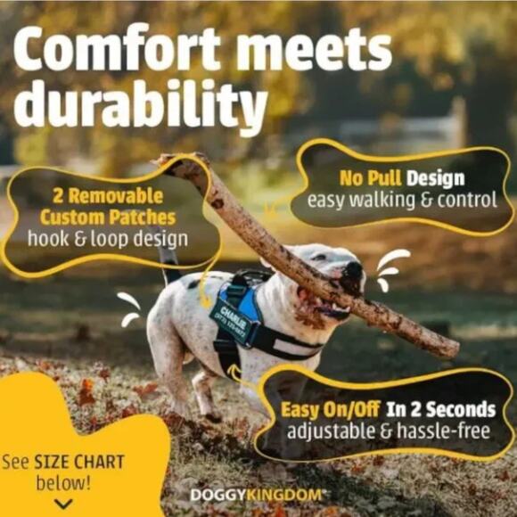 Doggy Kingdom No-Pull Dog Harness in Purple Large NEW - Picture 2 of 4